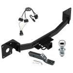 Trailer Tow Hitch For 19-24 Cadilac XT4 Complete Package w/ Wiring and 1-7/8" Ball