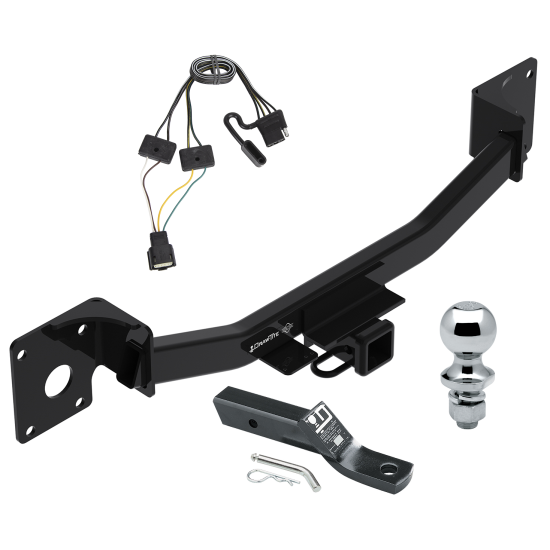 Trailer Tow Hitch For 19-24 Cadilac XT4 Complete Package w/ Wiring and 1-7/8" Ball