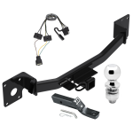 Trailer Tow Hitch For 19-24 Cadilac XT4 Complete Package w/ Wiring and 2" Ball