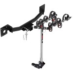 Trailer Tow Hitch For 19-24 Cadilac XT4 w/ 4 Bike Carrier Rack