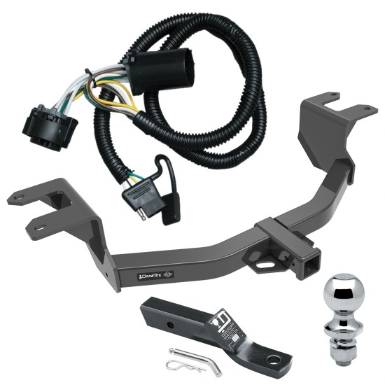 Trailer Tow Hitch For 19-24 Chevy GMC Silverado Sierra 1500 New Body Style Complete Package w/ Wiring and 1-7/8" Ball