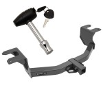 Trailer Tow Hitch For 19-24 Chevy Silverado 1500 GMC Sierra 1500 w/ Security Lock Pin Key