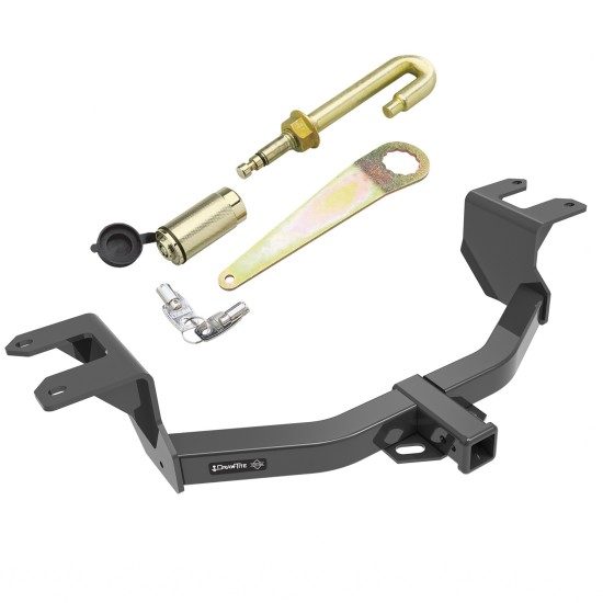 Trailer Tow Hitch For 19-24 Chevy Silverado 1500 GMC Sierra 1500 New Body Style w/ J-Pin Anti-Rattle Lock