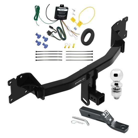 Trailer Tow Hitch For 20-24 Porsche Cayenne Coupe Complete Package w/ Wiring and 2" Ball