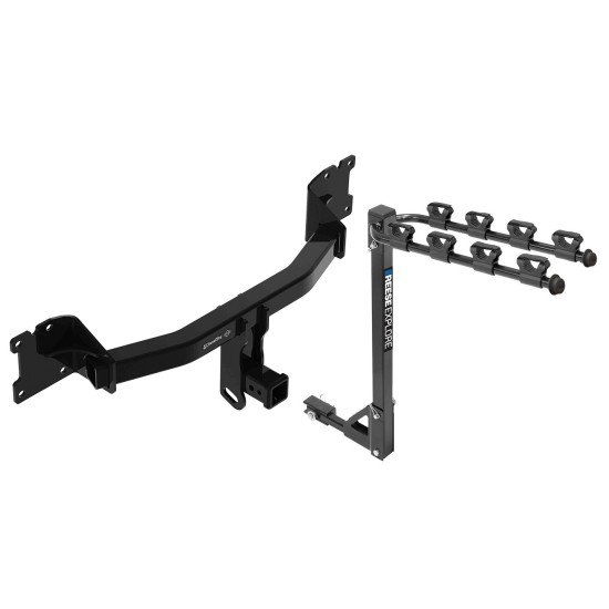 Trailer Tow Hitch For 20-24 Porsche Cayenne Coupe tilt away adult or child arms fold down carrier 