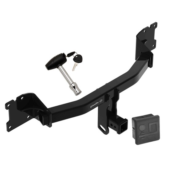 Trailer Tow Hitch For 20-24 Porsche Cayenne Coupe 2" Receiver w/ Security Lock Pin Key