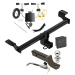 Trailer Tow Hitch For 20-22 Ford Escape All Styles Deluxe Package Wiring 2" Ball Mount and Lock