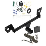 Trailer Tow Hitch For 20-23 Buick Encore GX All Styles Deluxe Package Wiring 2" Ball Mount and Lock