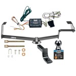 Reese Trailer Tow Hitch For 06-11 Honda Civic Complete Package w/ Wiring and 2" Ball