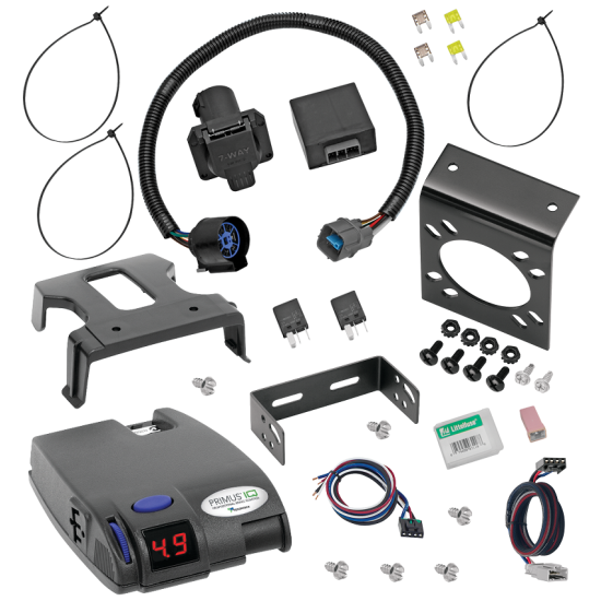 For 2009-2014 Honda Ridgeline 7-Way RV Wiring + Tekonsha Primus IQ Brake Control + Plug & Play BC Adapter By Tekonsha