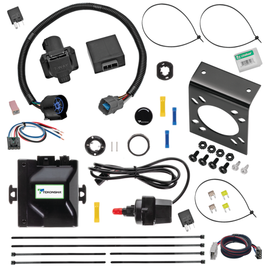 For 2009-2014 Honda Ridgeline Tekonsha Prodigy iD Bluetooth Wireless Brake Control + Plug & Play BC Adapter + 7-Way RV Wiring By Tekonsha