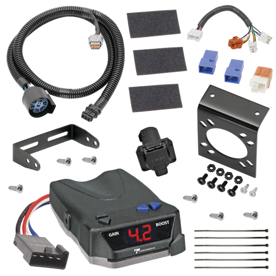 For 2009-2012 Suzuki Equator 7-Way RV Wiring + Tekonsha BRAKE-EVN Brake Control By Tekonsha