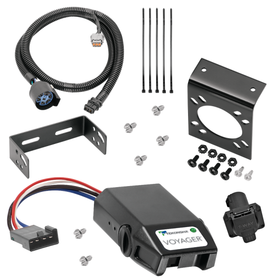 For 2009-2012 Suzuki Equator 7-Way RV Wiring + Tekonsha Voyager Brake Control (For w/Factory Tow Package Models) By Tekonsha