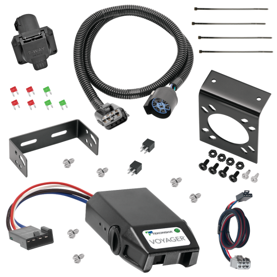 For 2013-2016 GMC Acadia 7-Way RV Wiring + Tekonsha Voyager Brake Control + Plug & Play BC Adapter By Tekonsha