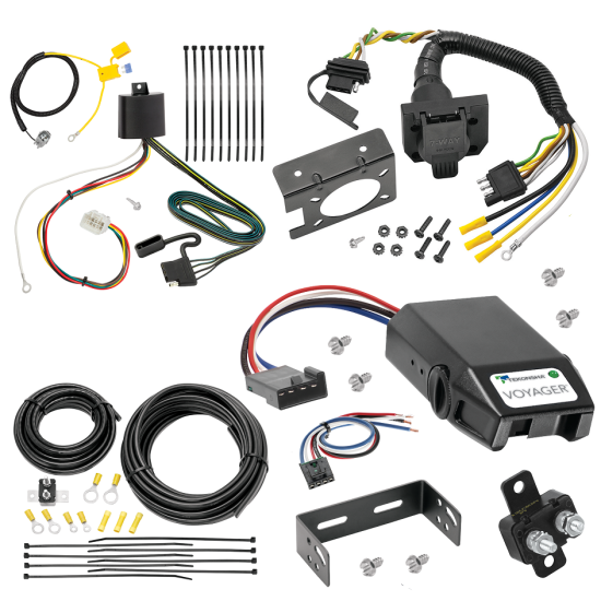 For 2016-2021 Mitsubishi Outlander 7-Way RV Wiring + Tekonsha Voyager Brake Control + Generic BC Wiring Adapter (Excludes: Outlander Sport or PHEV Models) By Tekonsha