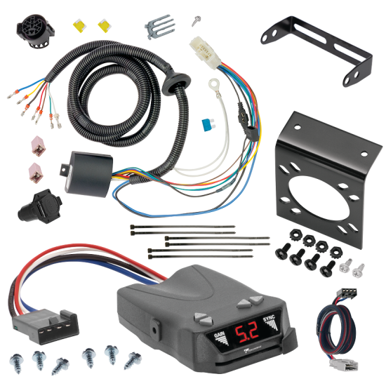 For 2016-2022 Honda Pilot 7-Way RV Wiring + Tekonsha Brakeman IV Brake Control + Plug & Play BC Adapter By Tekonsha