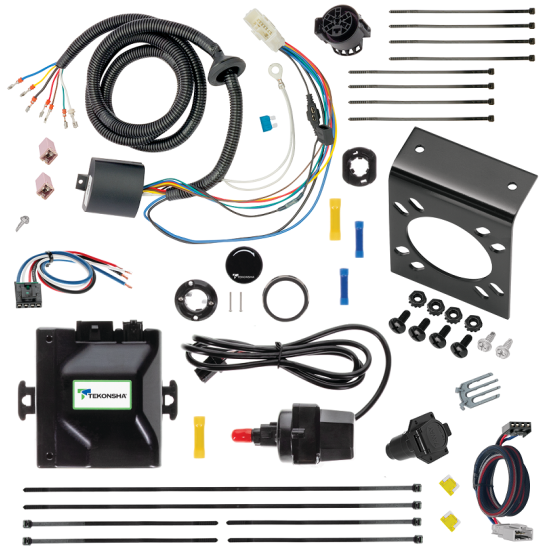 For 2016-2022 Honda Pilot Tekonsha Prodigy iD Bluetooth Wireless Brake Control + Plug & Play BC Adapter + 7-Way RV Wiring By Tekonsha