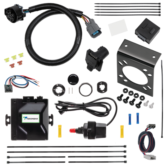 For 2017-2024 Honda Ridgeline Tekonsha Prodigy iD Bluetooth Wireless Brake Control + Plug & Play BC Adapter + 7-Way RV Wiring (For All Styles Models) By Tekonsha