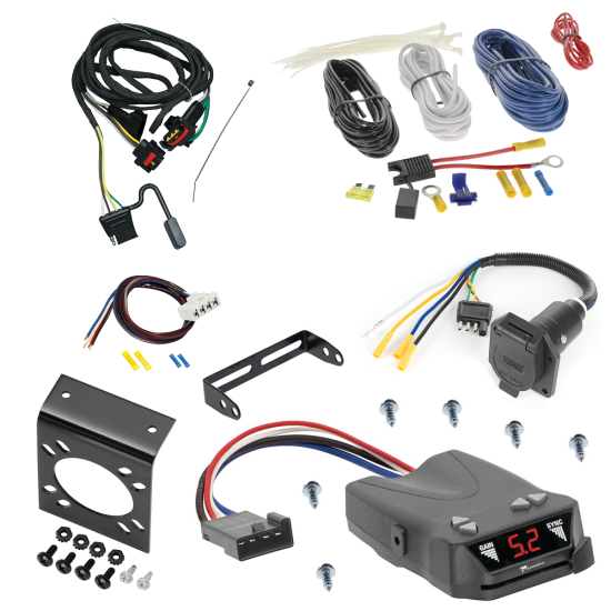 For 2011-2011 RAM Dakota 7-Way RV Wiring + Tekonsha Brakeman IV Brake Control + Plug & Play BC Adapter By Tekonsha