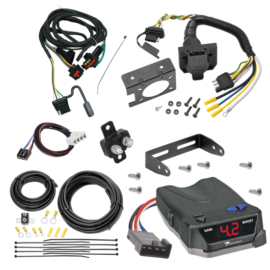 For 2011-2011 RAM Dakota 7-Way RV Wiring + Tekonsha BRAKE-EVN Brake Control + Plug & Play BC Adapter By Tekonsha