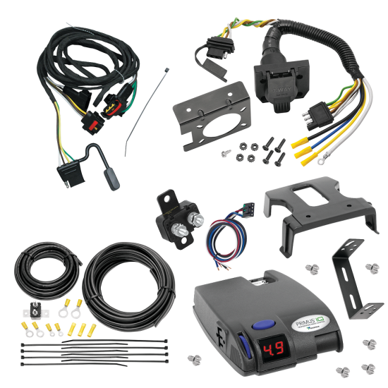 For 1991-1995 Plymouth Grand Voyager 7-Way RV Wiring + Tekonsha Primus IQ Brake Control By Tekonsha