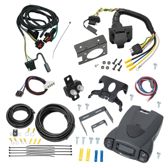 For 2011-2011 RAM Dakota 7-Way RV Wiring + Tekonsha Prodigy P3 Brake Control + Plug & Play BC Adapter By Tekonsha