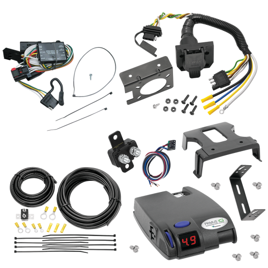 For 1996-2000 Plymouth Grand Voyager 7-Way RV Wiring + Tekonsha Primus IQ Brake Control By Tekonsha