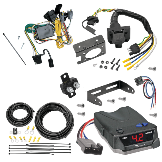 For 2001-2003 Mazda Tribute 7-Way RV Wiring + Tekonsha BRAKE-EVN Brake Control + Generic BC Wiring Adapter By Tekonsha