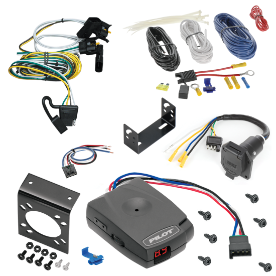 For 2000-2003 Ford Ranger 7-Way RV Wiring + Pro Series Pilot Brake Control + Generic BC Wiring Adapter By Tekonsha