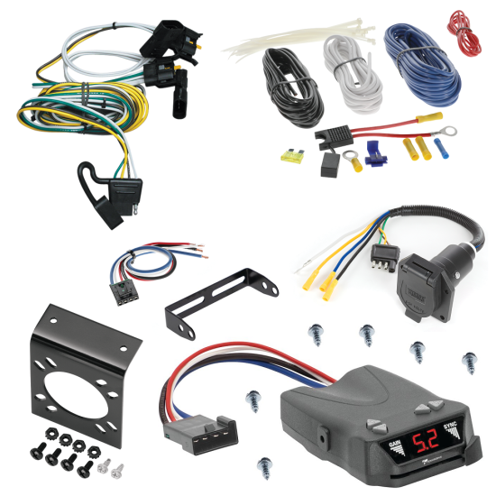 For 2000-2003 Ford Ranger 7-Way RV Wiring + Tekonsha Brakeman IV Brake Control + Generic BC Wiring Adapter By Tekonsha