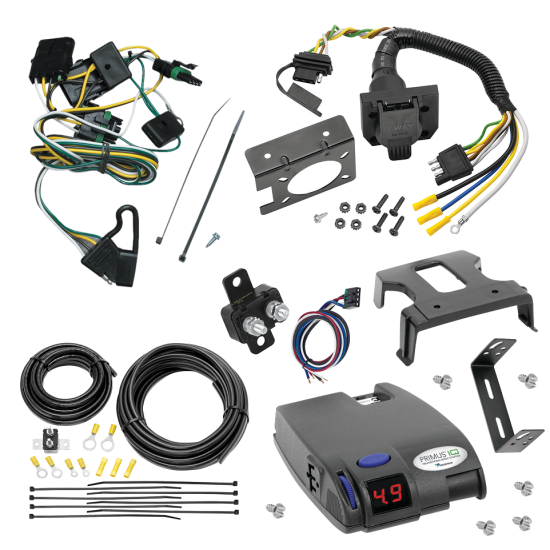 For 1997-1997 Jeep Wrangler 7-Way RV Wiring + Tekonsha Primus IQ Brake Control By Tekonsha