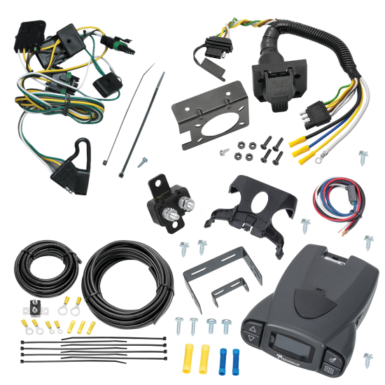 For 1997-1997 Jeep Wrangler 7-Way RV Wiring + Tekonsha Prodigy P3 Brake Control By Tekonsha