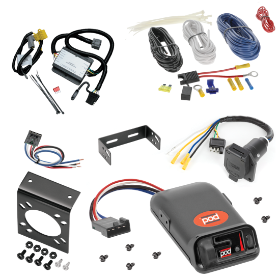 For 2000-2000 Toyota Tundra 7-Way RV Wiring + Pro Series POD Brake Control + Generic BC Wiring Adapter By Tekonsha