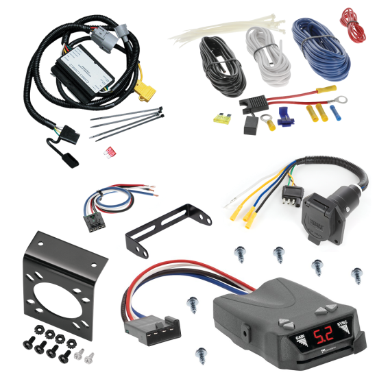 For 2001-2002 Toyota Tundra 7-Way RV Wiring + Tekonsha Brakeman IV Brake Control + Generic BC Wiring Adapter By Tekonsha