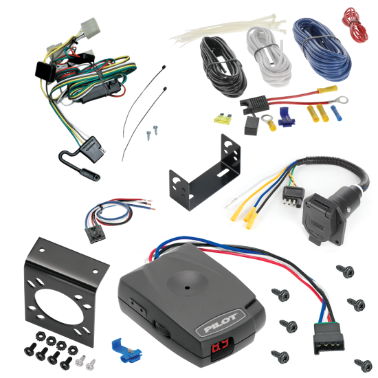 For 1995-2004 Toyota Tacoma 7-Way RV Wiring + Pro Series Pilot Brake Control + Generic BC Wiring Adapter (For (App. starts 1995-1/2) Models) By Tekonsha