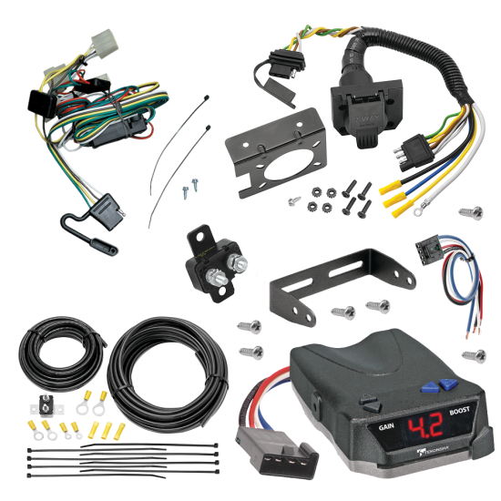 For 1995-2004 Toyota Tacoma 7-Way RV Wiring + Tekonsha BRAKE-EVN Brake Control + Generic BC Wiring Adapter (For (App. starts 1995-1/2) Models) By Tekonsha