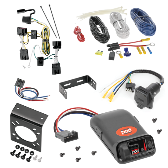 For 2007-2009 Pontiac Montana SV6 7-Way RV Wiring + Pro Series POD Brake Control + Generic BC Wiring Adapter (For (Canada Only) Models) By Tekonsha