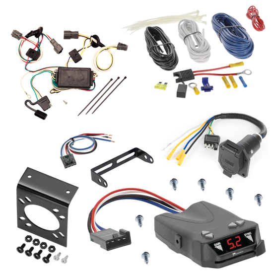 For 2005-2009 Hyundai Tucson 7-Way RV Wiring + Tekonsha Brakeman IV Brake Control + Generic BC Wiring Adapter By Tekonsha