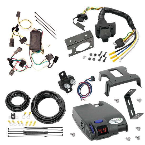 For 2005-2009 Hyundai Tucson 7-Way RV Wiring + Tekonsha Primus IQ Brake Control By Tekonsha