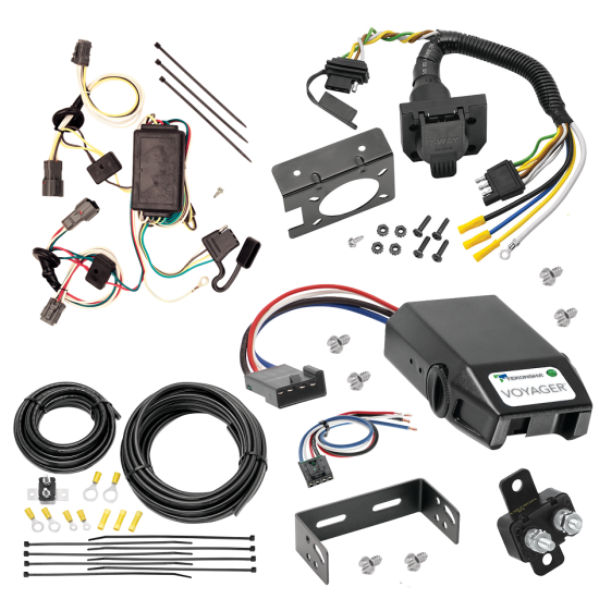 For 2005-2009 Hyundai Tucson 7-Way RV Wiring + Tekonsha Voyager Brake Control + Generic BC Wiring Adapter By Tekonsha