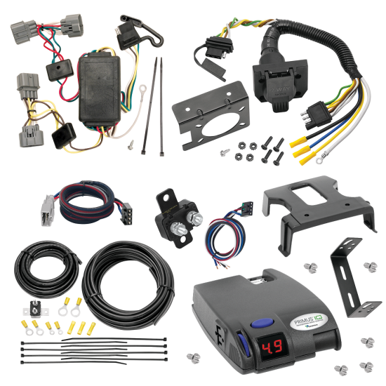 For 2006-2008 Honda Ridgeline 7-Way RV Wiring + Tekonsha Primus IQ Brake Control + Plug & Play BC Adapter By Tekonsha