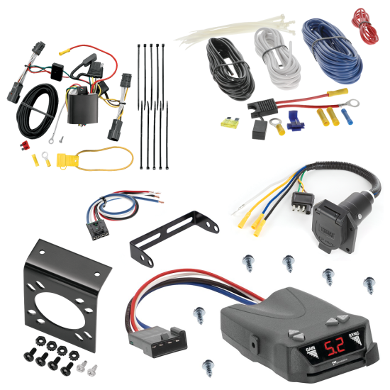 For 2006-2012 KIA Sedona 7-Way RV Wiring + Tekonsha Brakeman IV Brake Control + Generic BC Wiring Adapter By Tekonsha