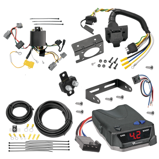 For 2005-2014 Volvo XC90 7-Way RV Wiring + Tekonsha BRAKE-EVN Brake Control + Generic BC Wiring Adapter By Tekonsha