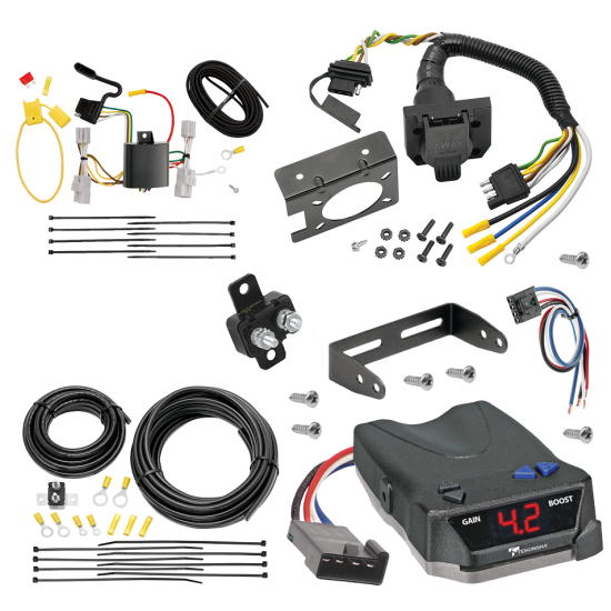 For 2006-2012 Toyota RAV4 7-Way RV Wiring + Tekonsha BRAKE-EVN Brake Control + Generic BC Wiring Adapter By Tekonsha