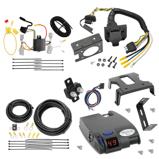 For 2006-2012 Toyota RAV4 7-Way RV Wiring + Tekonsha Primus IQ Brake Control By Tekonsha