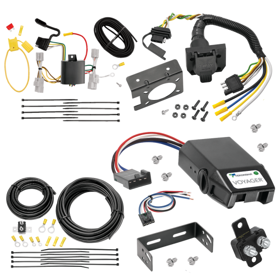 For 2006-2012 Toyota RAV4 7-Way RV Wiring + Tekonsha Voyager Brake Control + Generic BC Wiring Adapter By Tekonsha