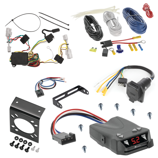 For 2001-2003 Toyota Highlander 7-Way RV Wiring + Tekonsha Brakeman IV Brake Control + Generic BC Wiring Adapter By Tekonsha