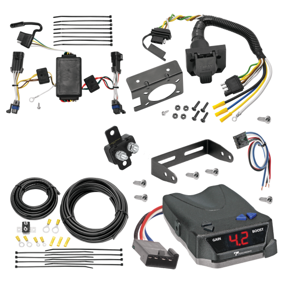 For 2002-2007 Saturn Vue 7-Way RV Wiring + Tekonsha BRAKE-EVN Brake Control + Generic BC Wiring Adapter By Tekonsha