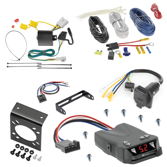 For 2008-2013 Toyota Highlander 7-Way RV Wiring + Tekonsha Brakeman IV Brake Control + Generic BC Wiring Adapter By Tekonsha