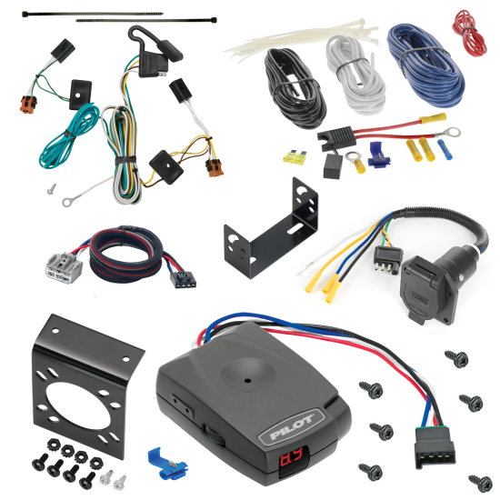 For 2007-2012 GMC Acadia 7-Way RV Wiring + Pro Series Pilot Brake Control + Plug & Play BC Adapter By Tekonsha